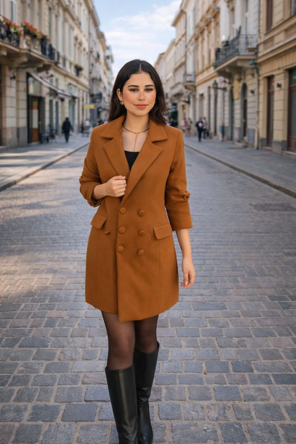 COAT DRESS wol medium lenght